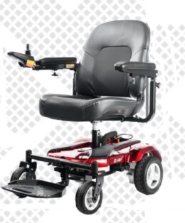 New Merits EZ-GO Compact Travel Take A Part Power Chair, 250Lb Weight Capacity