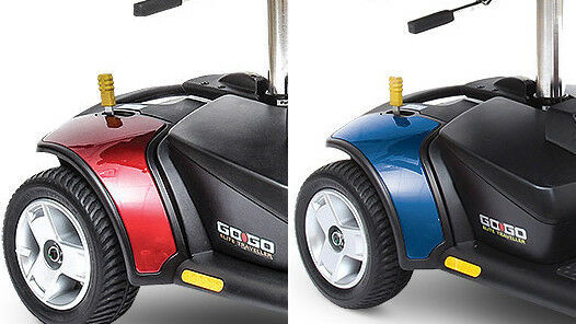 Pride Mobility GO-GO Scooter, Rear Wheels, 2 Black Tire/Silver Mag Rim, 8x2.50 - Image 2