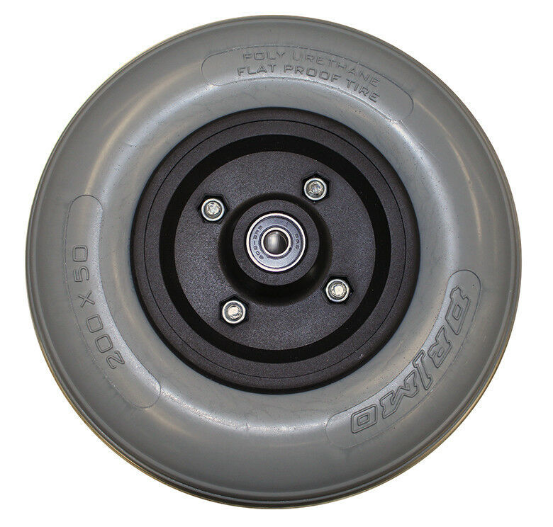 Hoveround Rear CasterWheel, (8x2/200x50) 1 Solid Tire, MPV 4/5, Teknique XHD - Image 2