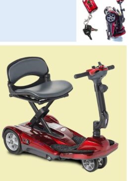 EVRider AF Plus Power Fold Up 4 Wheel Scooter, Portable Transportable Scooter!