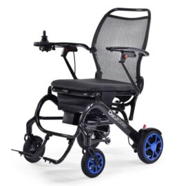 Q50R Carbon Light Weight Portable Foldable Transport Power Chair. Top Quality! One of the lightest available! Great Warranty!